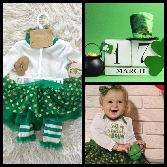 Baby Essentials Other - NWT My 1st St Patrick’s Day Dress Me Up Set